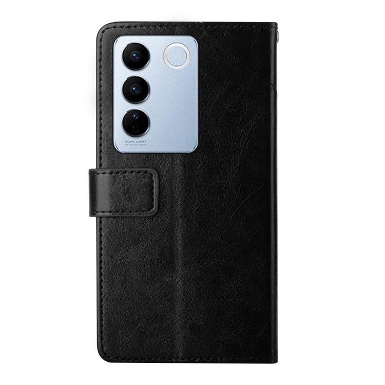 HT01 Y-shaped Pattern Flip Leather Phone Case, For vivo V27E 4G Global, For vivo Y02A 4G / Y02 4G / Y11 2023, For vivo Y55S 5G 2023 / Y55 5G / T1 5G, For vivo Y75 5G Global, For vivo Y56 5G Global, For vivo Y02S Global / Y16 4G Global, For vivo Y77E 5G...