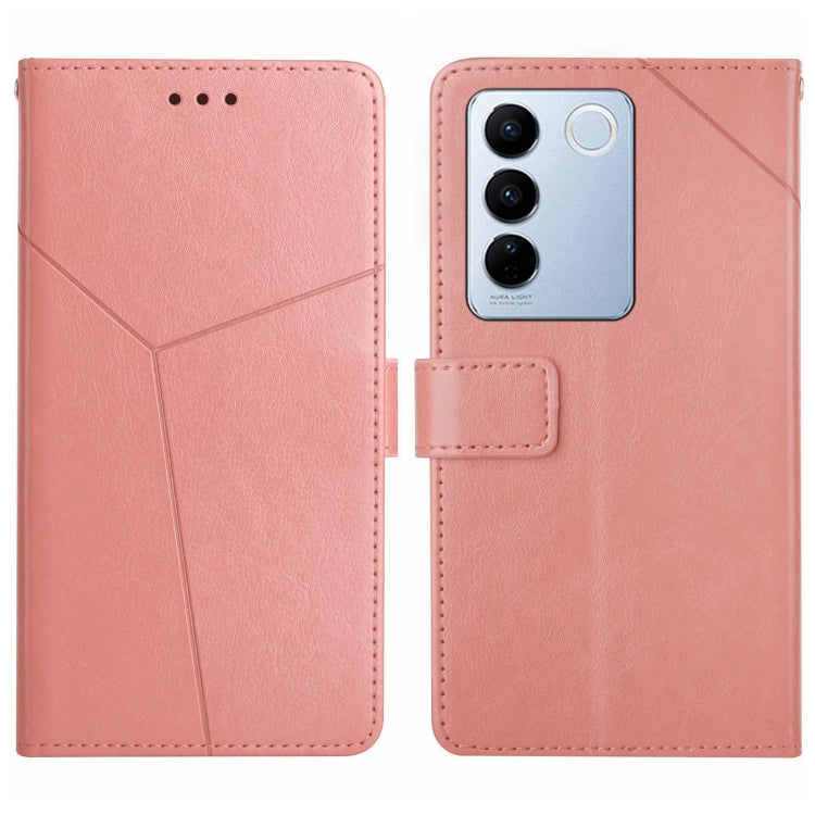 HT01 Y-shaped Pattern Flip Leather Phone Case, For vivo V27E 4G Global, For vivo Y02A 4G / Y02 4G / Y11 2023, For vivo Y55S 5G 2023 / Y55 5G / T1 5G, For vivo Y75 5G Global, For vivo Y56 5G Global, For vivo Y02S Global / Y16 4G Global, For vivo Y77E 5G...