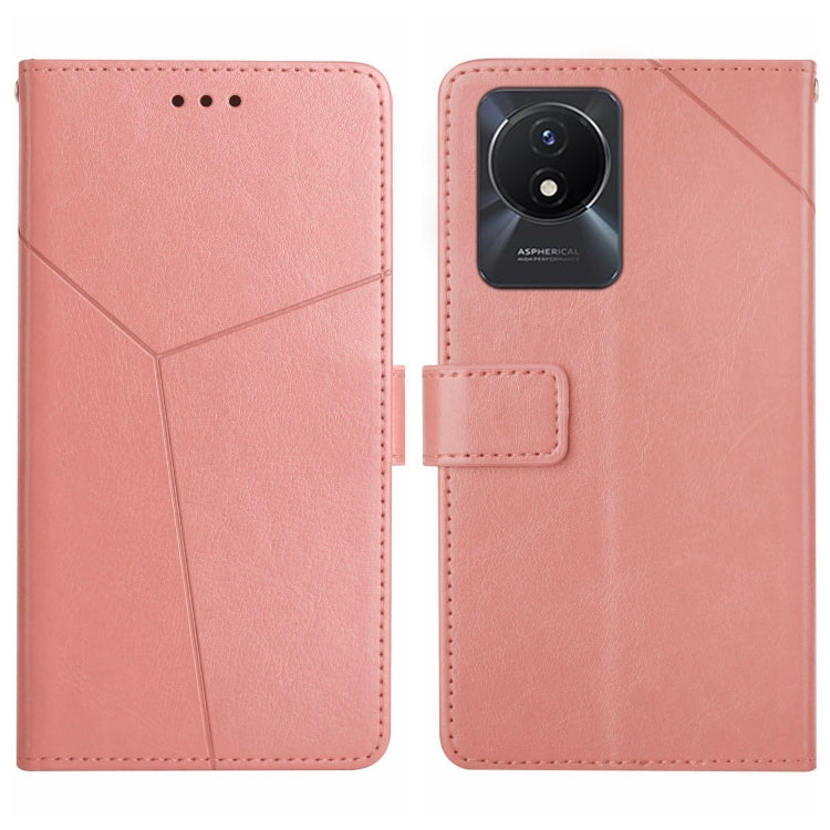 HT01 Y-shaped Pattern Flip Leather Phone Case, For vivo V27E 4G Global, For vivo Y02A 4G / Y02 4G / Y11 2023, For vivo Y55S 5G 2023 / Y55 5G / T1 5G, For vivo Y75 5G Global, For vivo Y56 5G Global, For vivo Y02S Global / Y16 4G Global, For vivo Y77E 5G...