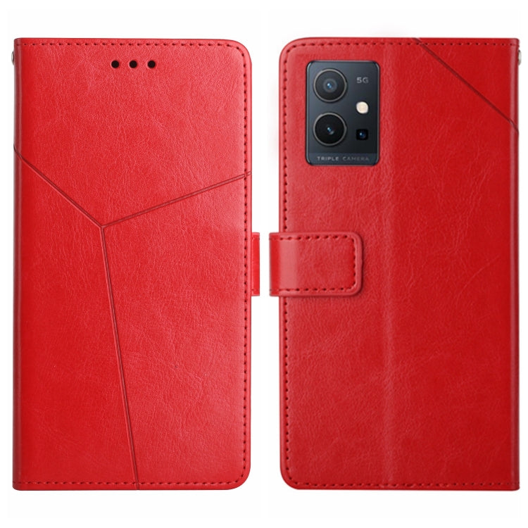 HT01 Y-shaped Pattern Flip Leather Phone Case, For vivo V27E 4G Global, For vivo Y02A 4G / Y02 4G / Y11 2023, For vivo Y55S 5G 2023 / Y55 5G / T1 5G, For vivo Y75 5G Global, For vivo Y56 5G Global, For vivo Y02S Global / Y16 4G Global, For vivo Y77E 5G...