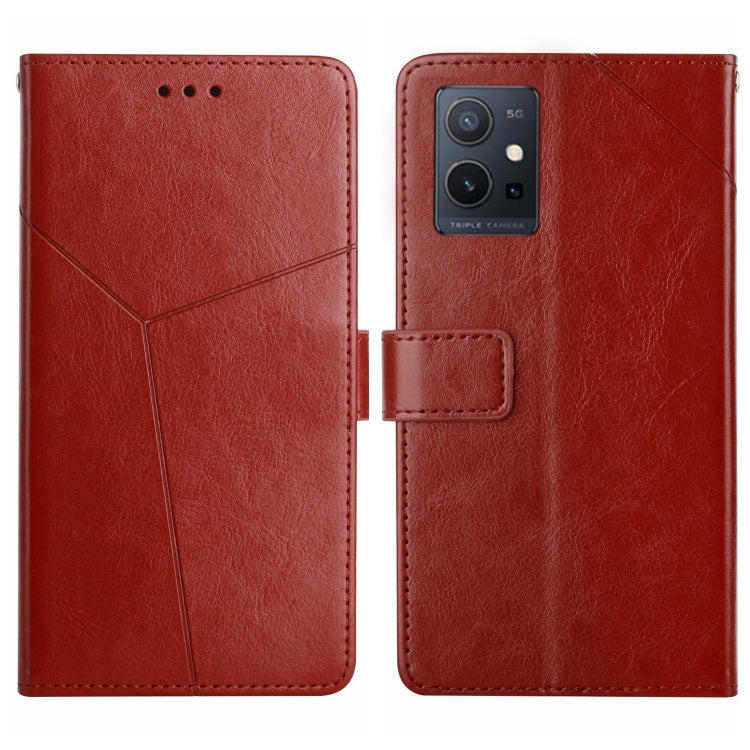 HT01 Y-shaped Pattern Flip Leather Phone Case, For vivo V27E 4G Global, For vivo Y02A 4G / Y02 4G / Y11 2023, For vivo Y55S 5G 2023 / Y55 5G / T1 5G, For vivo Y75 5G Global, For vivo Y56 5G Global, For vivo Y02S Global / Y16 4G Global, For vivo Y77E 5G...