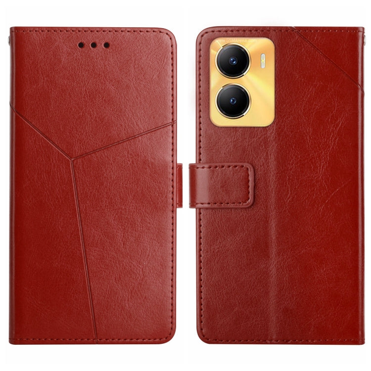 HT01 Y-shaped Pattern Flip Leather Phone Case, For vivo V27E 4G Global, For vivo Y02A 4G / Y02 4G / Y11 2023, For vivo Y55S 5G 2023 / Y55 5G / T1 5G, For vivo Y75 5G Global, For vivo Y56 5G Global, For vivo Y02S Global / Y16 4G Global, For vivo Y77E 5G...