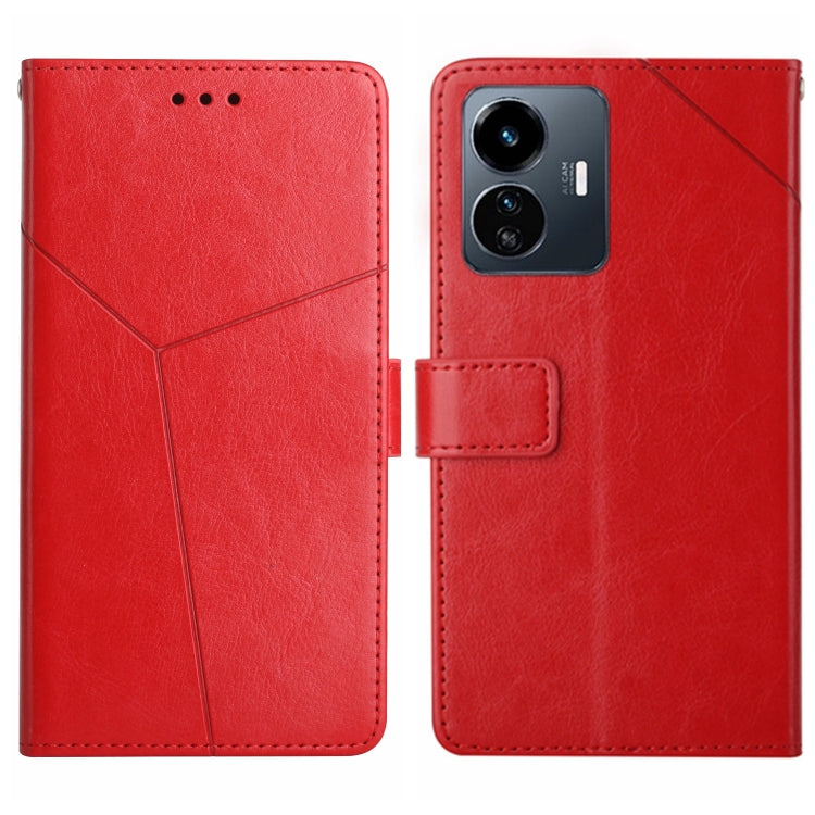 HT01 Y-shaped Pattern Flip Leather Phone Case, For vivo V27E 4G Global, For vivo Y02A 4G / Y02 4G / Y11 2023, For vivo Y55S 5G 2023 / Y55 5G / T1 5G, For vivo Y75 5G Global, For vivo Y56 5G Global, For vivo Y02S Global / Y16 4G Global, For vivo Y77E 5G...