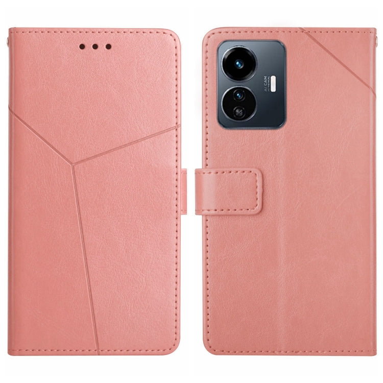 HT01 Y-shaped Pattern Flip Leather Phone Case, For vivo V27E 4G Global, For vivo Y02A 4G / Y02 4G / Y11 2023, For vivo Y55S 5G 2023 / Y55 5G / T1 5G, For vivo Y75 5G Global, For vivo Y56 5G Global, For vivo Y02S Global / Y16 4G Global, For vivo Y77E 5G...