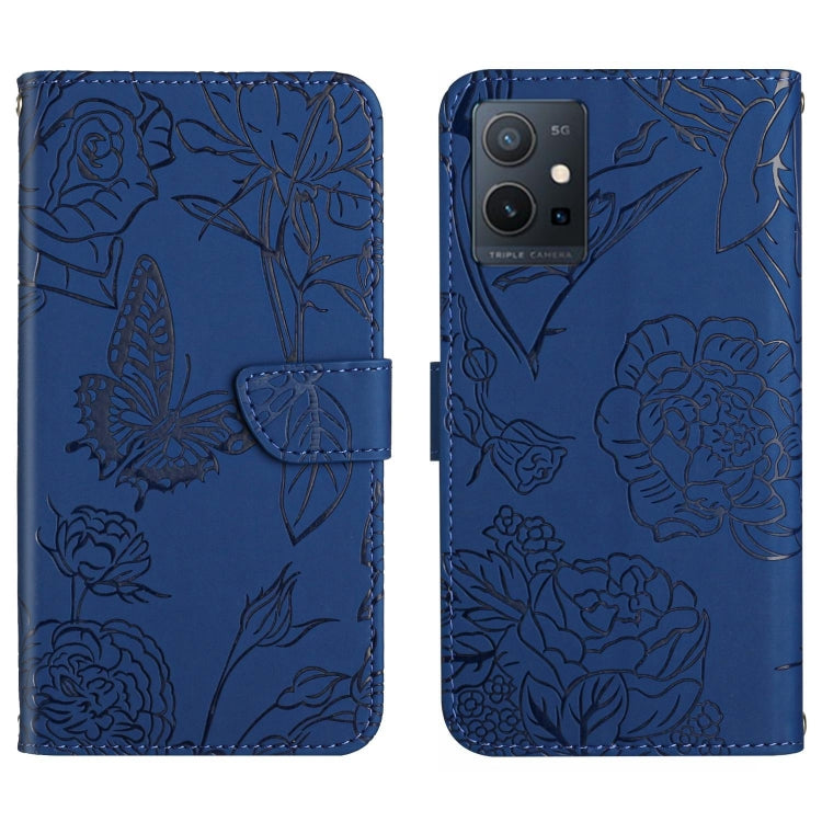 HT03 Skin Feel Butterfly Embossed Flip Leather Phone Case, For vivo Y39 5G Global, For vivo V50 Lite 5G, For vivo Y04 4G / Y29s 5G, For vivo Y29 4G Global, For vivo V50 5G Global, For vivo Y02A 4G / Y02 4G / Y11 2023, For vivo Y56 5G Global������������...