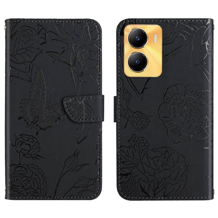 HT03 Skin Feel Butterfly Embossed Flip Leather Phone Case, For vivo Y39 5G Global, For vivo V50 Lite 5G, For vivo Y04 4G / Y29s 5G, For vivo Y29 4G Global, For vivo V50 5G Global, For vivo Y02A 4G / Y02 4G / Y11 2023, For vivo Y56 5G Global������������...