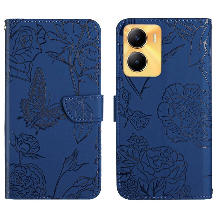 HT03 Skin Feel Butterfly Embossed Flip Leather Phone Case, For vivo Y39 5G Global, For vivo V50 Lite 5G, For vivo Y04 4G / Y29s 5G, For vivo Y29 4G Global, For vivo V50 5G Global, For vivo Y02A 4G / Y02 4G / Y11 2023, For vivo Y56 5G Global������������...