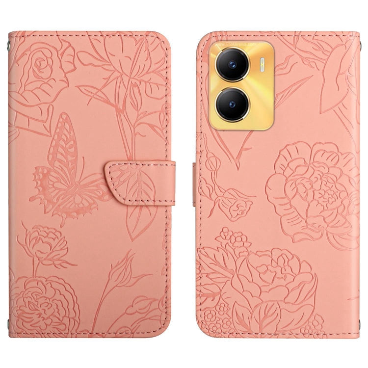 HT03 Skin Feel Butterfly Embossed Flip Leather Phone Case, For vivo Y39 5G Global, For vivo V50 Lite 5G, For vivo Y04 4G / Y29s 5G, For vivo Y29 4G Global, For vivo V50 5G Global, For vivo Y02A 4G / Y02 4G / Y11 2023, For vivo Y56 5G Global������������...