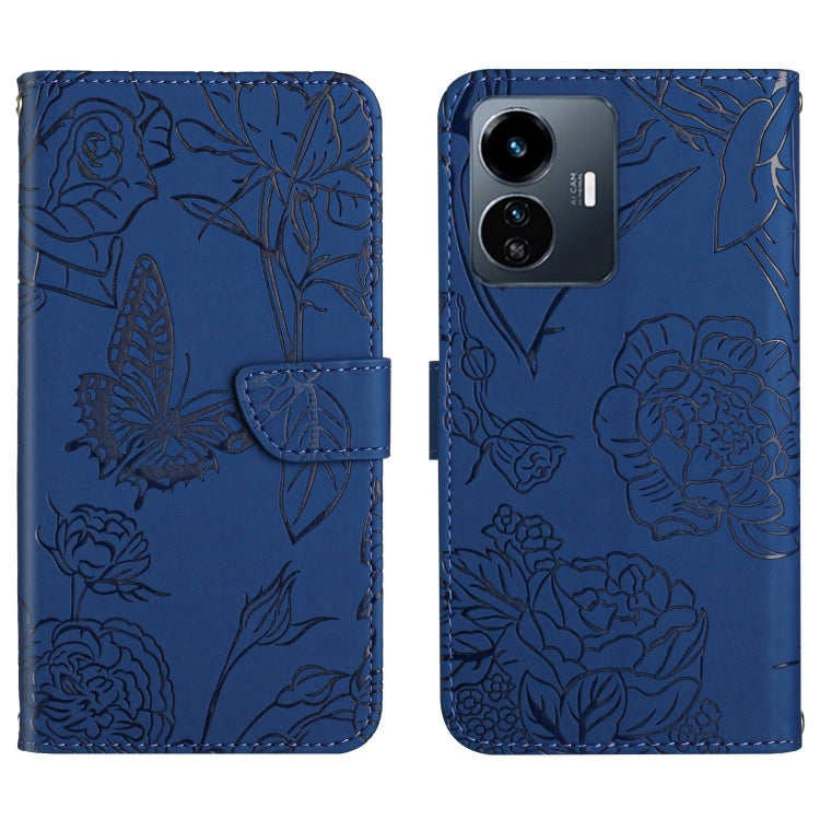 HT03 Skin Feel Butterfly Embossed Flip Leather Phone Case, For vivo Y39 5G Global, For vivo V50 Lite 5G, For vivo Y04 4G / Y29s 5G, For vivo Y29 4G Global, For vivo V50 5G Global, For vivo Y02A 4G / Y02 4G / Y11 2023, For vivo Y56 5G Global������������...