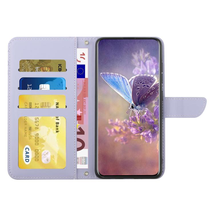 HT03 Skin Feel Butterfly Embossed Flip Leather Phone Case, For vivo Y39 5G Global, For vivo V50 Lite 5G, For vivo Y04 4G / Y29s 5G, For vivo Y29 4G Global, For vivo V50 5G Global, For vivo Y02A 4G / Y02 4G / Y11 2023, For vivo Y56 5G Global������������...