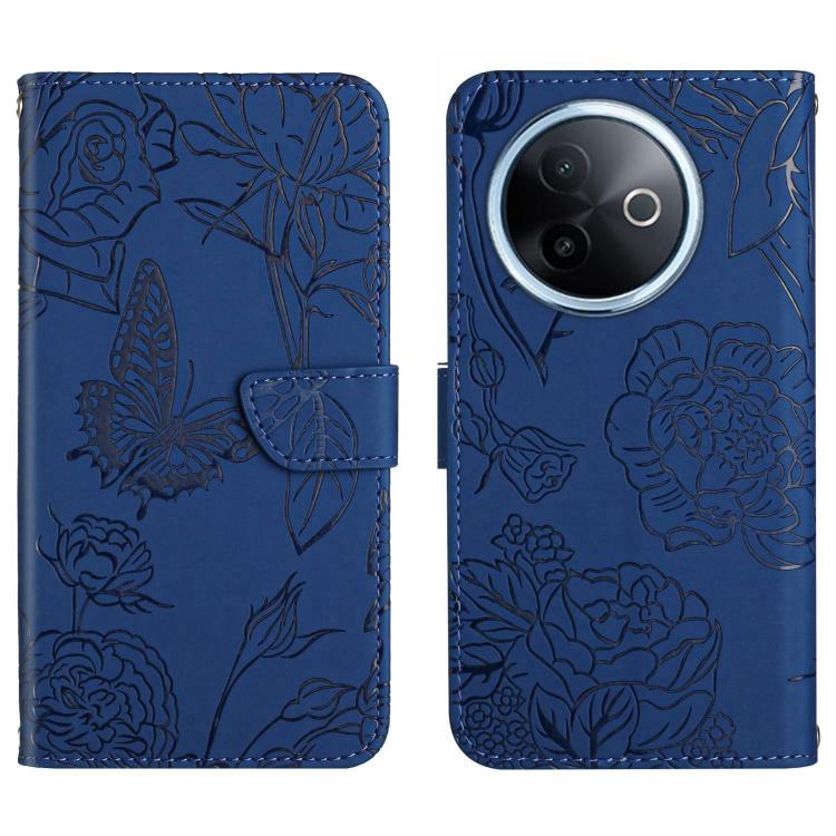 HT03 Skin Feel Butterfly Embossed Flip Leather Phone Case, For vivo Y39 5G Global, For vivo V50 Lite 5G, For vivo Y04 4G / Y29s 5G, For vivo Y29 4G Global, For vivo V50 5G Global, For vivo Y02A 4G / Y02 4G / Y11 2023, For vivo Y56 5G Global������������...