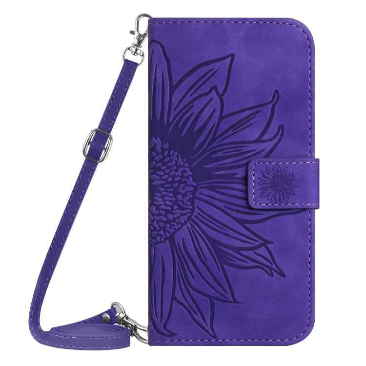 Skin Feel Sun Flower Embossed Flip Leather Phone Case with Lanyard, For vivo V27E 4G Global, For vivo Y02A 4G / Y02 4G / Y11 2023, For vivo Y55S 5G 2023 / Y55 5G / T1 5G, For vivo Y75 5G Global, For vivo Y56 5G Global, For vivo Y02S Global / Y16 4G Glo...