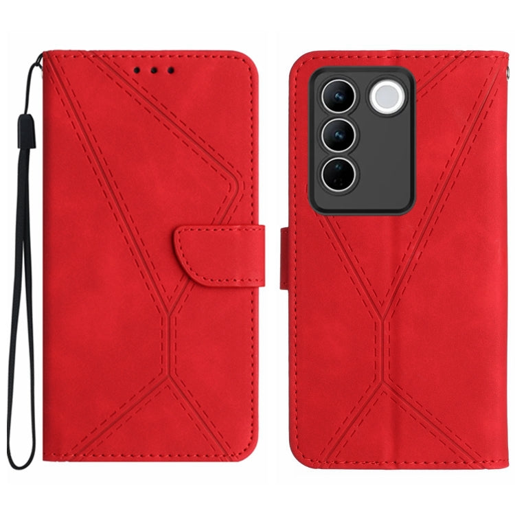 Stitching Embossed Leather Phone Case, For vivo V27E 4G Global, For vivo Y02A 4G / Y02 4G / Y11 2023, For vivo Y55S 5G 2023 / Y55 5G / T1 5G, For vivo Y75 5G Global, For vivo Y56 5G Global, For vivo Y02S Global / Y16 4G Global, For vivo Y77E 5G��������...