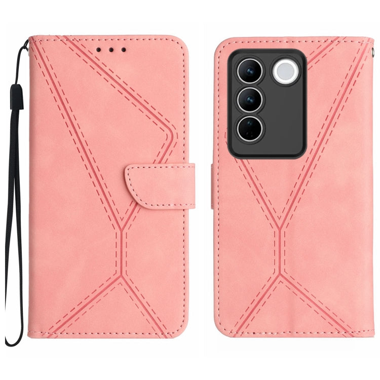 Stitching Embossed Leather Phone Case, For vivo V27E 4G Global, For vivo Y02A 4G / Y02 4G / Y11 2023, For vivo Y55S 5G 2023 / Y55 5G / T1 5G, For vivo Y75 5G Global, For vivo Y56 5G Global, For vivo Y02S Global / Y16 4G Global, For vivo Y77E 5G��������...