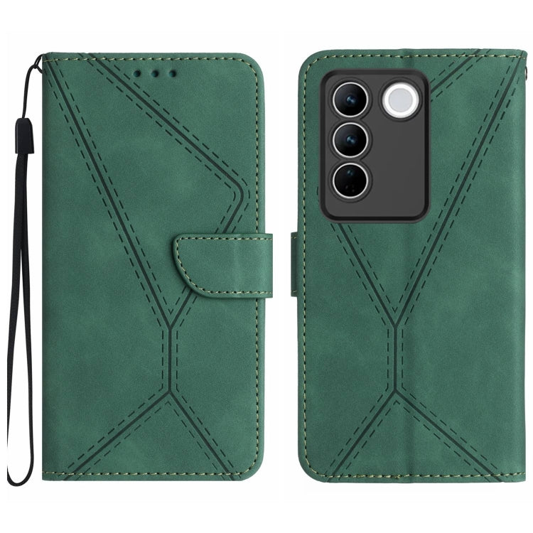 Stitching Embossed Leather Phone Case, For vivo V27E 4G Global, For vivo Y02A 4G / Y02 4G / Y11 2023, For vivo Y55S 5G 2023 / Y55 5G / T1 5G, For vivo Y75 5G Global, For vivo Y56 5G Global, For vivo Y02S Global / Y16 4G Global, For vivo Y77E 5G��������...