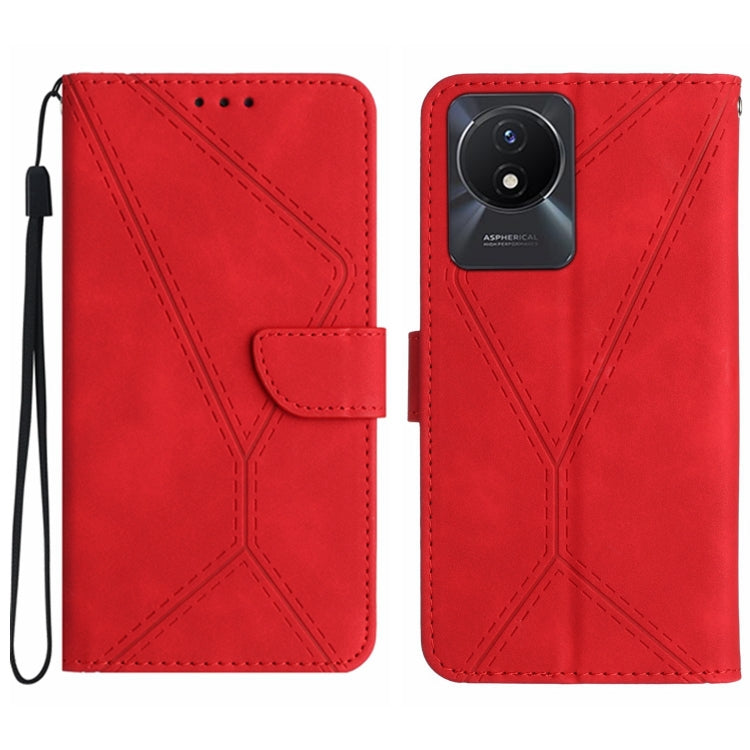 Stitching Embossed Leather Phone Case, For vivo V27E 4G Global, For vivo Y02A 4G / Y02 4G / Y11 2023, For vivo Y55S 5G 2023 / Y55 5G / T1 5G, For vivo Y75 5G Global, For vivo Y56 5G Global, For vivo Y02S Global / Y16 4G Global, For vivo Y77E 5G��������...