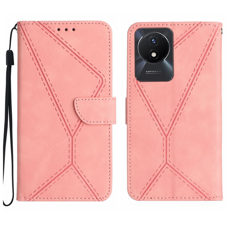 Stitching Embossed Leather Phone Case, For vivo V27E 4G Global, For vivo Y02A 4G / Y02 4G / Y11 2023, For vivo Y55S 5G 2023 / Y55 5G / T1 5G, For vivo Y75 5G Global, For vivo Y56 5G Global, For vivo Y02S Global / Y16 4G Global, For vivo Y77E 5G��������...