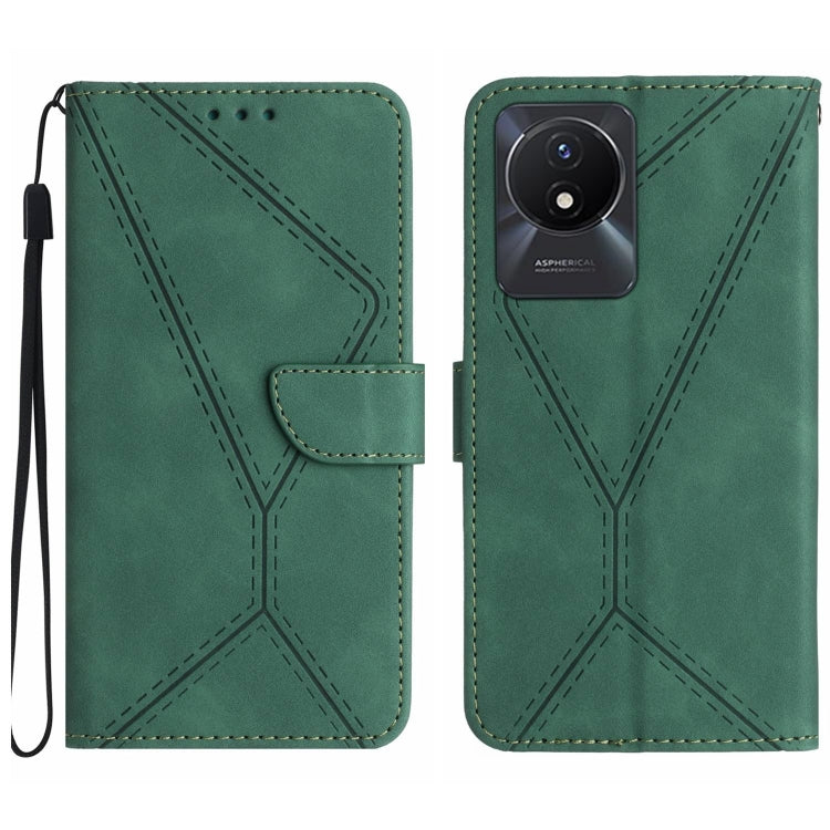 Stitching Embossed Leather Phone Case, For vivo V27E 4G Global, For vivo Y02A 4G / Y02 4G / Y11 2023, For vivo Y55S 5G 2023 / Y55 5G / T1 5G, For vivo Y75 5G Global, For vivo Y56 5G Global, For vivo Y02S Global / Y16 4G Global, For vivo Y77E 5G��������...