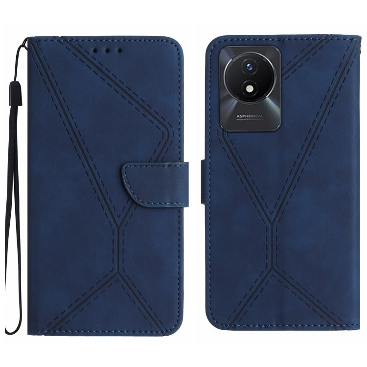 Stitching Embossed Leather Phone Case, For vivo V27E 4G Global, For vivo Y02A 4G / Y02 4G / Y11 2023, For vivo Y55S 5G 2023 / Y55 5G / T1 5G, For vivo Y75 5G Global, For vivo Y56 5G Global, For vivo Y02S Global / Y16 4G Global, For vivo Y77E 5G��������...