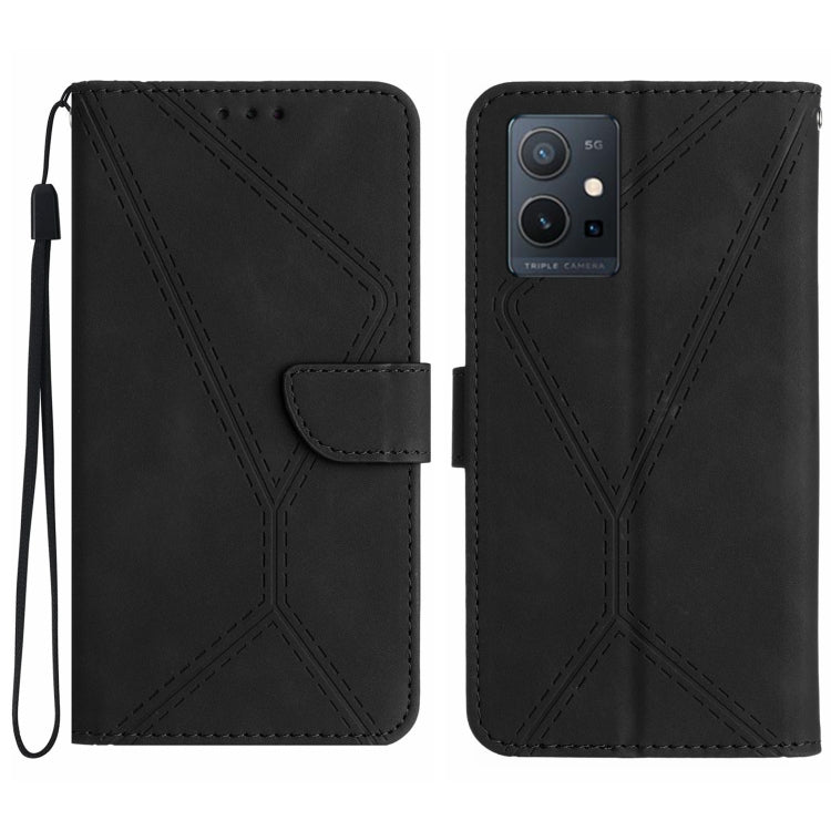 Stitching Embossed Leather Phone Case, For vivo V27E 4G Global, For vivo Y02A 4G / Y02 4G / Y11 2023, For vivo Y55S 5G 2023 / Y55 5G / T1 5G, For vivo Y75 5G Global, For vivo Y56 5G Global, For vivo Y02S Global / Y16 4G Global, For vivo Y77E 5G��������...