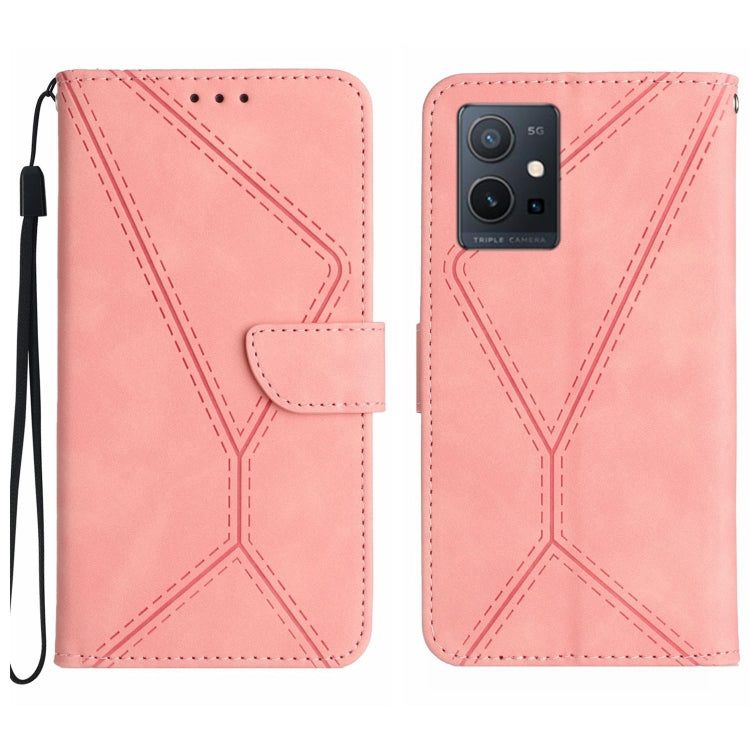 Stitching Embossed Leather Phone Case, For vivo V27E 4G Global, For vivo Y02A 4G / Y02 4G / Y11 2023, For vivo Y55S 5G 2023 / Y55 5G / T1 5G, For vivo Y75 5G Global, For vivo Y56 5G Global, For vivo Y02S Global / Y16 4G Global, For vivo Y77E 5G��������...