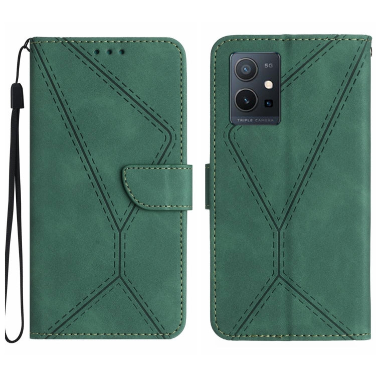 Stitching Embossed Leather Phone Case, For vivo V27E 4G Global, For vivo Y02A 4G / Y02 4G / Y11 2023, For vivo Y55S 5G 2023 / Y55 5G / T1 5G, For vivo Y75 5G Global, For vivo Y56 5G Global, For vivo Y02S Global / Y16 4G Global, For vivo Y77E 5G��������...