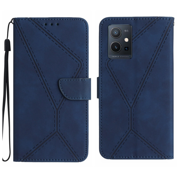 Stitching Embossed Leather Phone Case, For vivo V27E 4G Global, For vivo Y02A 4G / Y02 4G / Y11 2023, For vivo Y55S 5G 2023 / Y55 5G / T1 5G, For vivo Y75 5G Global, For vivo Y56 5G Global, For vivo Y02S Global / Y16 4G Global, For vivo Y77E 5G��������...