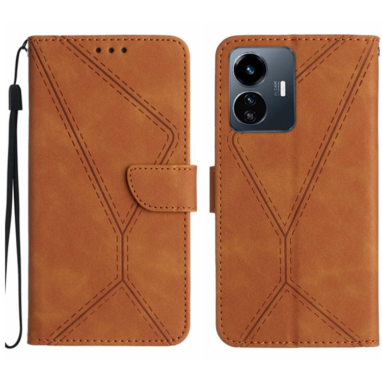 Stitching Embossed Leather Phone Case, For vivo V27E 4G Global, For vivo Y02A 4G / Y02 4G / Y11 2023, For vivo Y55S 5G 2023 / Y55 5G / T1 5G, For vivo Y75 5G Global, For vivo Y56 5G Global, For vivo Y02S Global / Y16 4G Global, For vivo Y77E 5G��������...