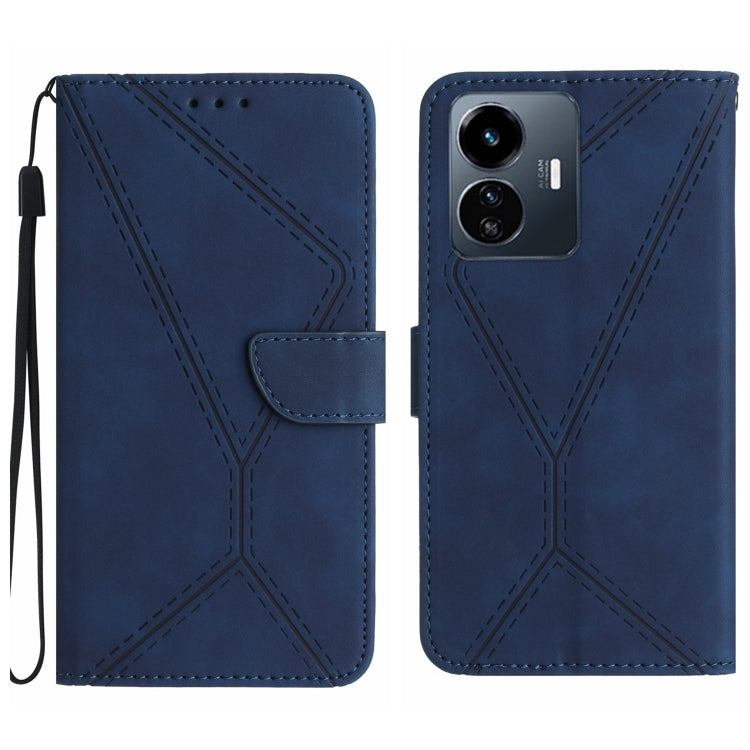 Stitching Embossed Leather Phone Case, For vivo V27E 4G Global, For vivo Y02A 4G / Y02 4G / Y11 2023, For vivo Y55S 5G 2023 / Y55 5G / T1 5G, For vivo Y75 5G Global, For vivo Y56 5G Global, For vivo Y02S Global / Y16 4G Global, For vivo Y77E 5G��������...