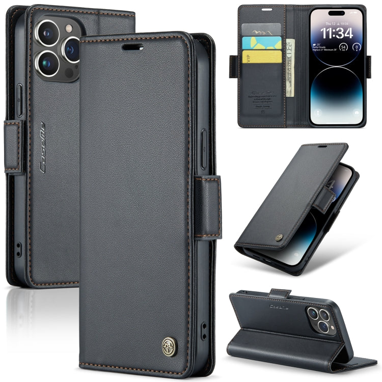 CaseMe 023 Butterfly Buckle Litchi Texture RFID Anti-theft Leather Phone Case, For iPhone 14, For iPhone 15 Pro Max, For iPhone 15 Pro, For iPhone 14 Plus, For iPhone 14 Pro, For iPhone 15 Plus, For iPhone 15, For iPhone 14 Pro Max, For iPhone 13������...