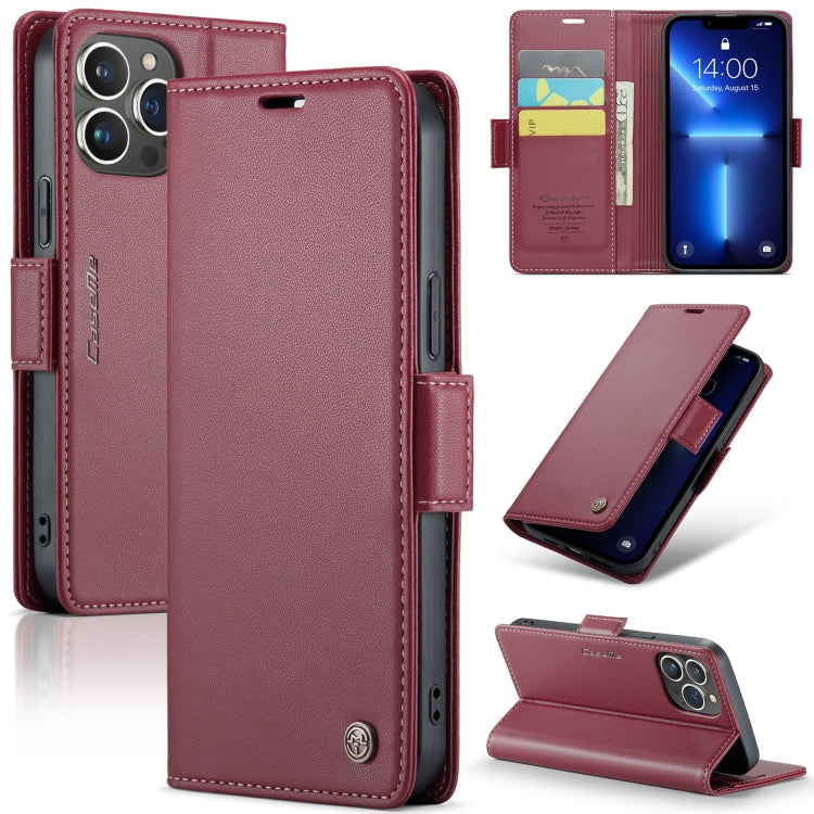 CaseMe 023 Butterfly Buckle Litchi Texture RFID Anti-theft Leather Phone Case, For iPhone 14, For iPhone 15 Pro Max, For iPhone 15 Pro, For iPhone 14 Plus, For iPhone 14 Pro, For iPhone 15 Plus, For iPhone 15, For iPhone 14 Pro Max, For iPhone 13������...