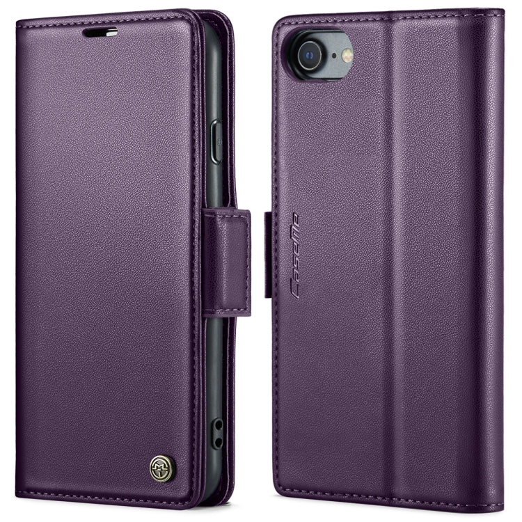 CaseMe 023 Butterfly Buckle Litchi Texture RFID Anti-theft Leather Phone Case, For iPhone 11 Pro, For iPhone 11 Pro Max, For iPhone XS Max, For iPhone XS, For iPhone XR, For iPhone SE 2022/SE 2020/6/7/8, For iPhone 6 Plus/7 Plus/8 Plus