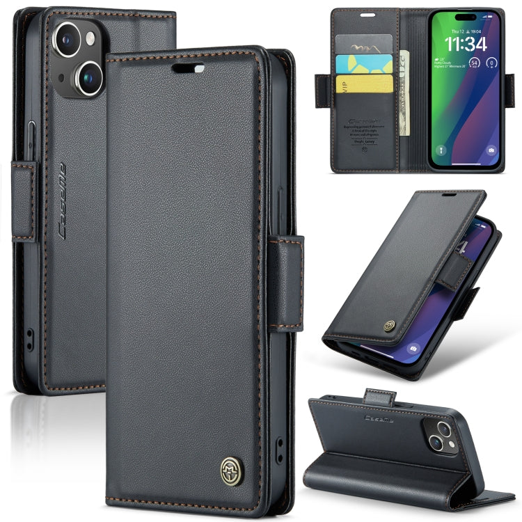CaseMe 023 Butterfly Buckle Litchi Texture RFID Anti-theft Leather Phone Case, For iPhone 14, For iPhone 15 Pro Max, For iPhone 15 Pro, For iPhone 14 Plus, For iPhone 14 Pro, For iPhone 15 Plus, For iPhone 15, For iPhone 14 Pro Max, For iPhone 13������...