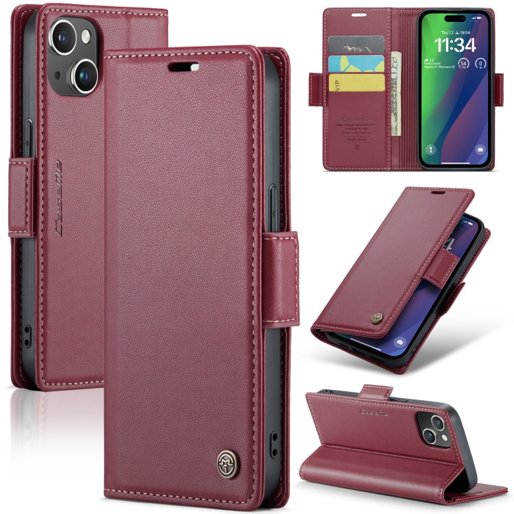 CaseMe 023 Butterfly Buckle Litchi Texture RFID Anti-theft Leather Phone Case, For iPhone 14, For iPhone 15 Pro Max, For iPhone 15 Pro, For iPhone 14 Plus, For iPhone 14 Pro, For iPhone 15 Plus, For iPhone 15, For iPhone 14 Pro Max, For iPhone 13������...