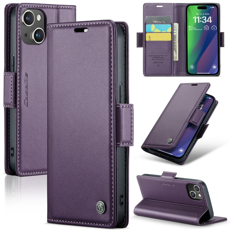 CaseMe 023 Butterfly Buckle Litchi Texture RFID Anti-theft Leather Phone Case, For iPhone 14, For iPhone 15 Pro Max, For iPhone 15 Pro, For iPhone 14 Plus, For iPhone 14 Pro, For iPhone 15 Plus, For iPhone 15, For iPhone 14 Pro Max, For iPhone 13������...
