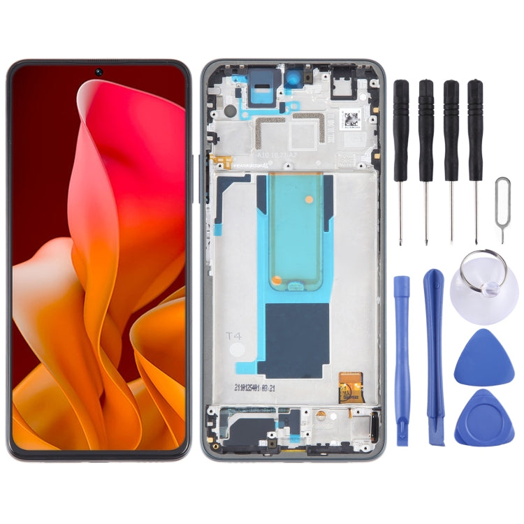 LCD Screen Digitizer Full Assembly with Frame, For Xiaomi 11i 5G 2022, For Xiaomi 11i HyperCharge 5G, For Xiaomi Redmi Note 11 Pro+ 5G