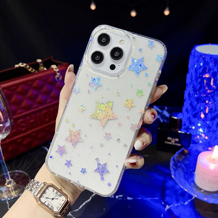Little Star Series Glitter Powder TPU Phone Case, For iPhone 14, For iPhone 14 Pro, For iPhone 14 Pro Max, For iPhone 13, For iPhone 13 Pro, For iPhone 13 Pro Max, For iPhone 12, For iPhone 12 Pro, For iPhone 12 Pro Max