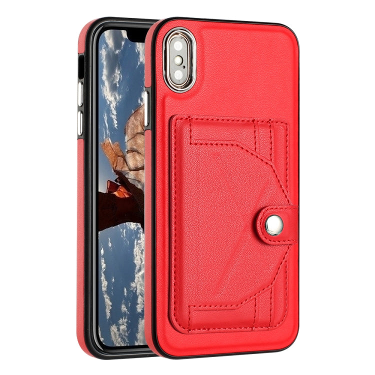 Shockproof Leather Phone Case with Card Holder, For iPhone XS Max, For iPhone XR, For iPhone X / XS, For iPhone SE 2022/SE 2020/6/7/8, For iPhone 6 Plus/7 Plus/8 Plus