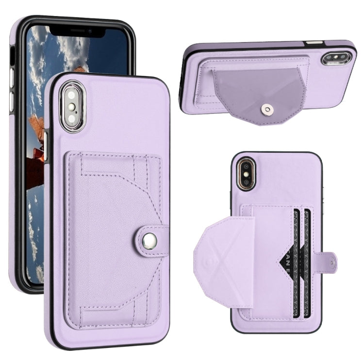 Shockproof Leather Phone Case with Card Holder, For iPhone XS Max, For iPhone XR, For iPhone X / XS, For iPhone SE 2022/SE 2020/6/7/8, For iPhone 6 Plus/7 Plus/8 Plus