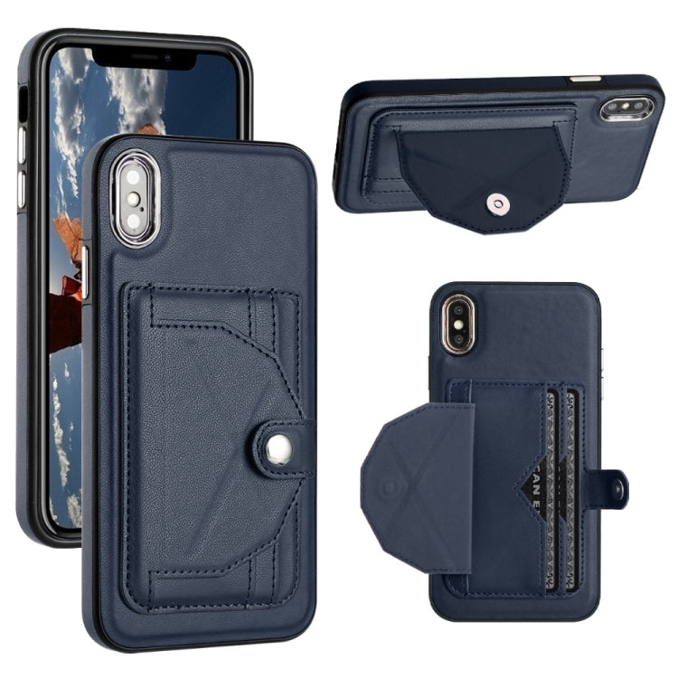 Shockproof Leather Phone Case with Card Holder, For iPhone XS Max, For iPhone XR, For iPhone X / XS, For iPhone SE 2022/SE 2020/6/7/8, For iPhone 6 Plus/7 Plus/8 Plus