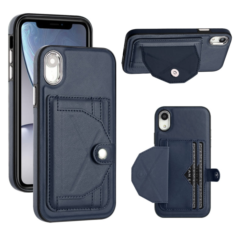 Shockproof Leather Phone Case with Card Holder, For iPhone XS Max, For iPhone XR, For iPhone X / XS, For iPhone SE 2022/SE 2020/6/7/8, For iPhone 6 Plus/7 Plus/8 Plus