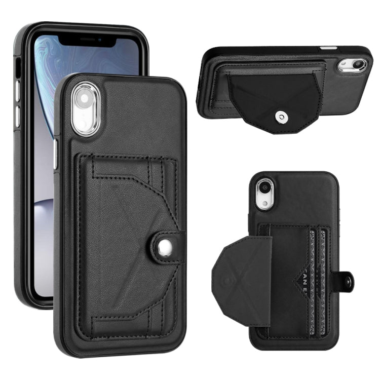 Shockproof Leather Phone Case with Card Holder, For iPhone XS Max, For iPhone XR, For iPhone X / XS, For iPhone SE 2022/SE 2020/6/7/8, For iPhone 6 Plus/7 Plus/8 Plus