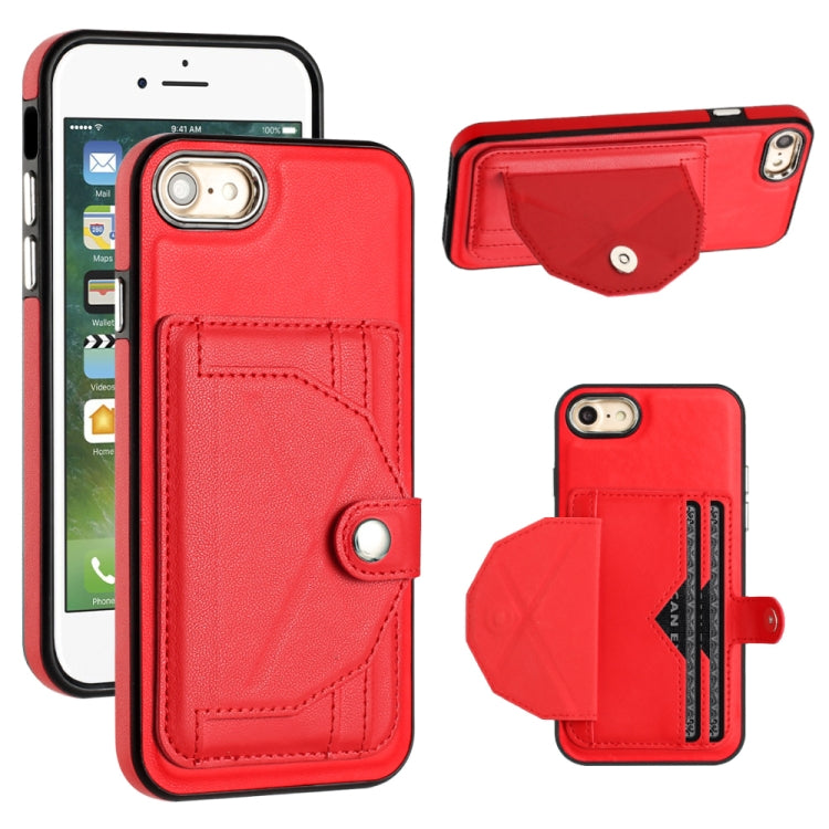 Shockproof Leather Phone Case with Card Holder, For iPhone XS Max, For iPhone XR, For iPhone X / XS, For iPhone SE 2022/SE 2020/6/7/8, For iPhone 6 Plus/7 Plus/8 Plus