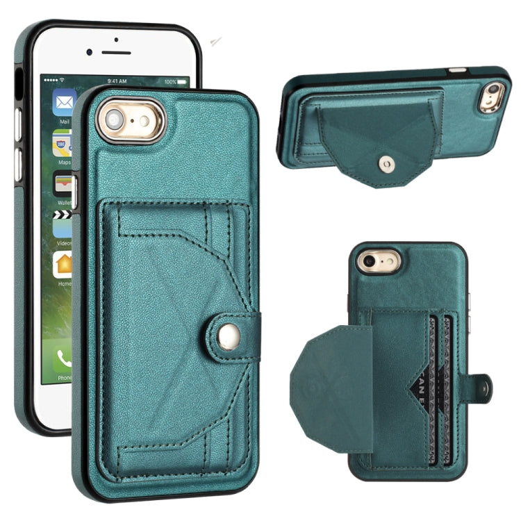Shockproof Leather Phone Case with Card Holder, For iPhone XS Max, For iPhone XR, For iPhone X / XS, For iPhone SE 2022/SE 2020/6/7/8, For iPhone 6 Plus/7 Plus/8 Plus