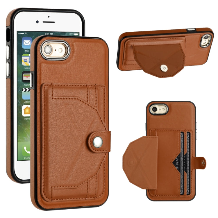 Shockproof Leather Phone Case with Card Holder, For iPhone XS Max, For iPhone XR, For iPhone X / XS, For iPhone SE 2022/SE 2020/6/7/8, For iPhone 6 Plus/7 Plus/8 Plus