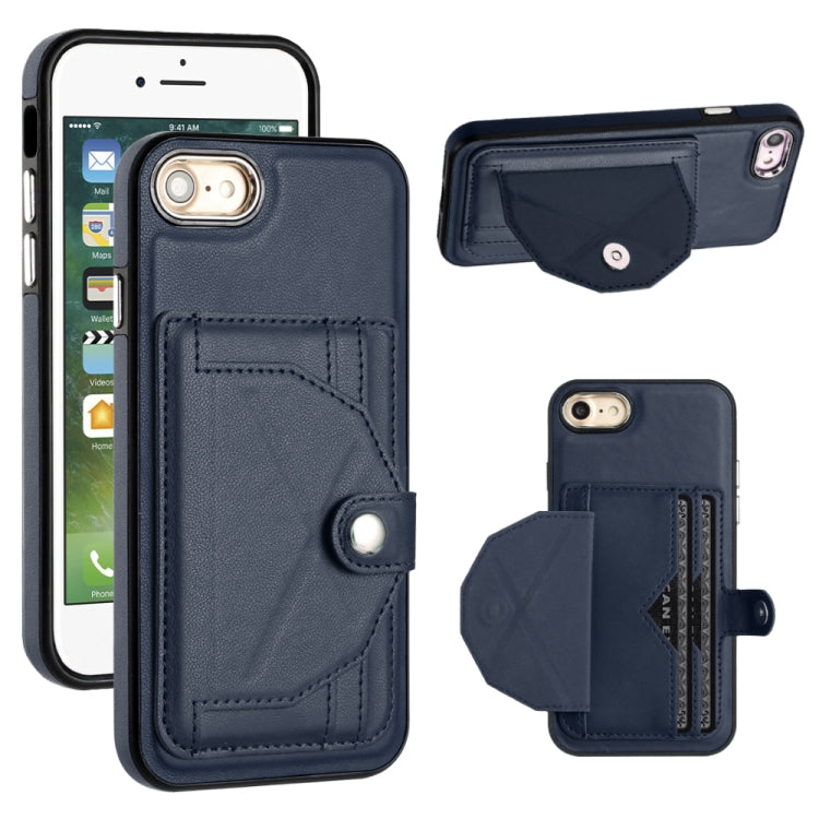Shockproof Leather Phone Case with Card Holder, For iPhone XS Max, For iPhone XR, For iPhone X / XS, For iPhone SE 2022/SE 2020/6/7/8, For iPhone 6 Plus/7 Plus/8 Plus