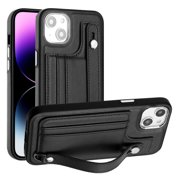 Shockproof Leather Phone Case with Wrist Strap, For iPhone 15 Pro Max, For iPhone 14, For iPhone 14 Plus, For iPhone 15 Pro, For iPhone 15 Plus, For iPhone 14 Pro, For iPhone 15, For iPhone 14 Pro Max, For iPhone 13, For iPhone 13 Pro������������������...