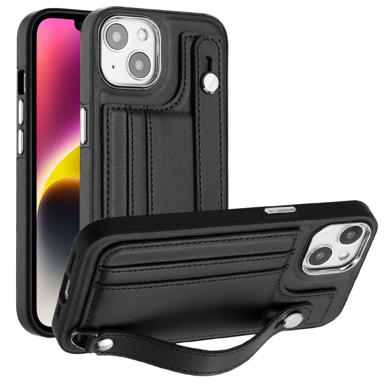Shockproof Leather Phone Case with Wrist Strap, For iPhone 15 Pro Max, For iPhone 14, For iPhone 14 Plus, For iPhone 15 Pro, For iPhone 15 Plus, For iPhone 14 Pro, For iPhone 15, For iPhone 14 Pro Max, For iPhone 13, For iPhone 13 Pro������������������...