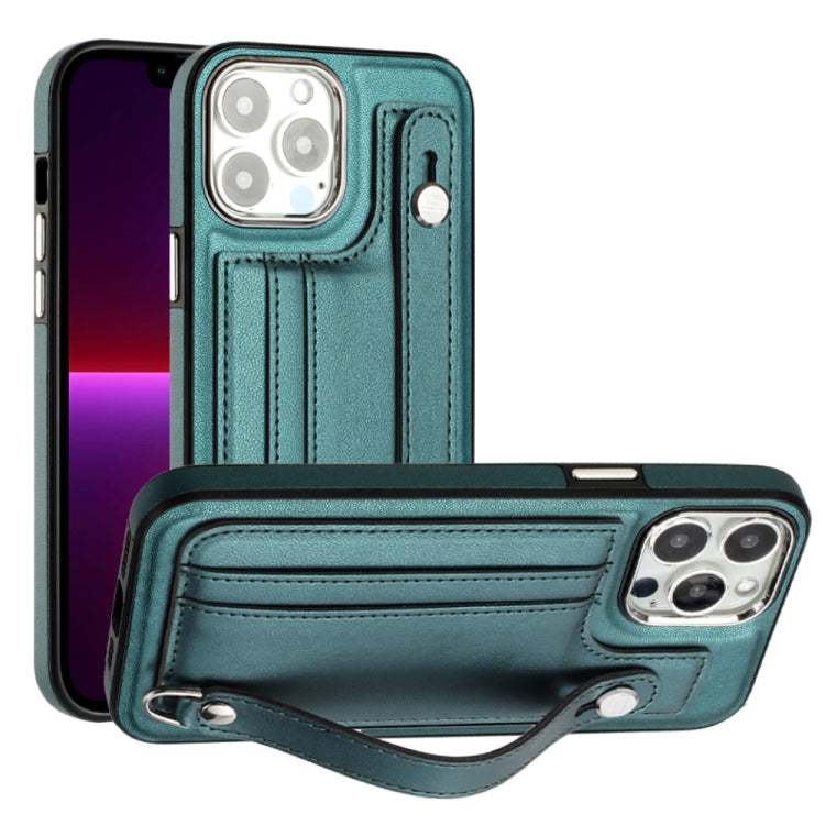 Shockproof Leather Phone Case with Wrist Strap, For iPhone 15 Pro Max, For iPhone 14, For iPhone 14 Plus, For iPhone 15 Pro, For iPhone 15 Plus, For iPhone 14 Pro, For iPhone 15, For iPhone 14 Pro Max, For iPhone 13, For iPhone 13 Pro������������������...