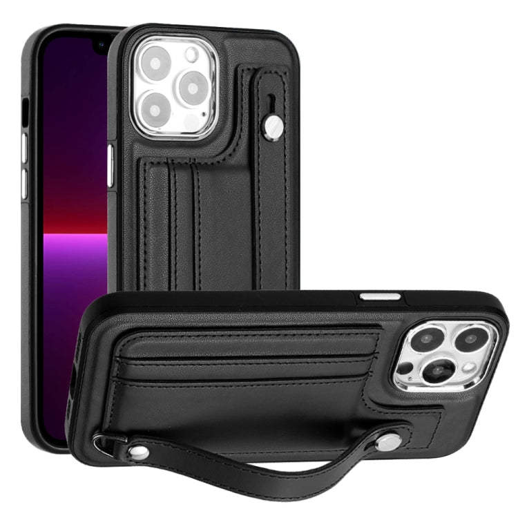 Shockproof Leather Phone Case with Wrist Strap, For iPhone 15 Pro Max, For iPhone 14, For iPhone 14 Plus, For iPhone 15 Pro, For iPhone 15 Plus, For iPhone 14 Pro, For iPhone 15, For iPhone 14 Pro Max, For iPhone 13, For iPhone 13 Pro������������������...